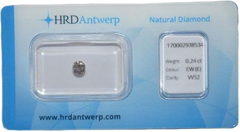 HRD briljant geslepen diamant 0.24 ct (0.24382).