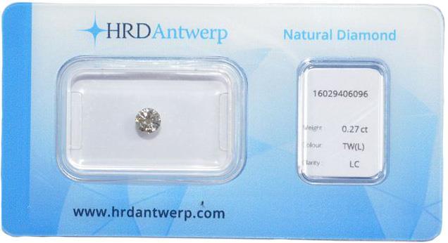 HRD briljant geslepen diamant 0.27 ct (0.27672).