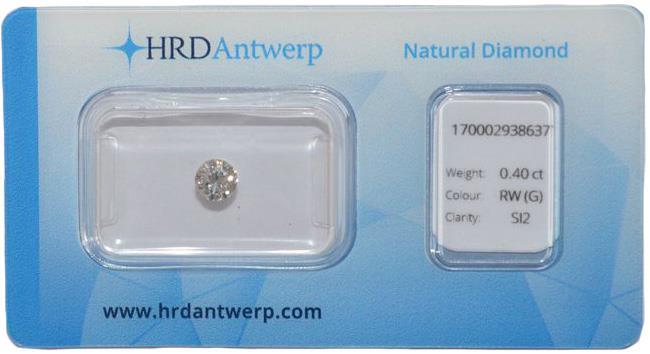 HRD briljant geslepen diamant 0.40 ct (0.40482).