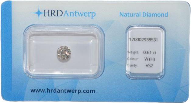 HRD briljant geslepen diamant 0.61 ct (0.61522).