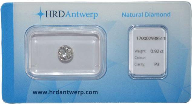 HRD briljant geslepen diamant 0.92 ct (0.92334).