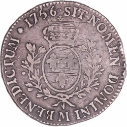 France. Louis XV. Ecu. 1756 M.