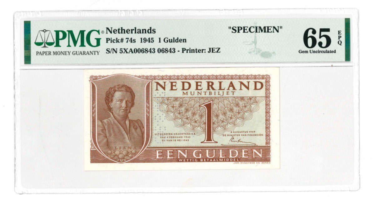 Nederland 1 gulden Muntbiljet Type 1949 Juliana - UNC