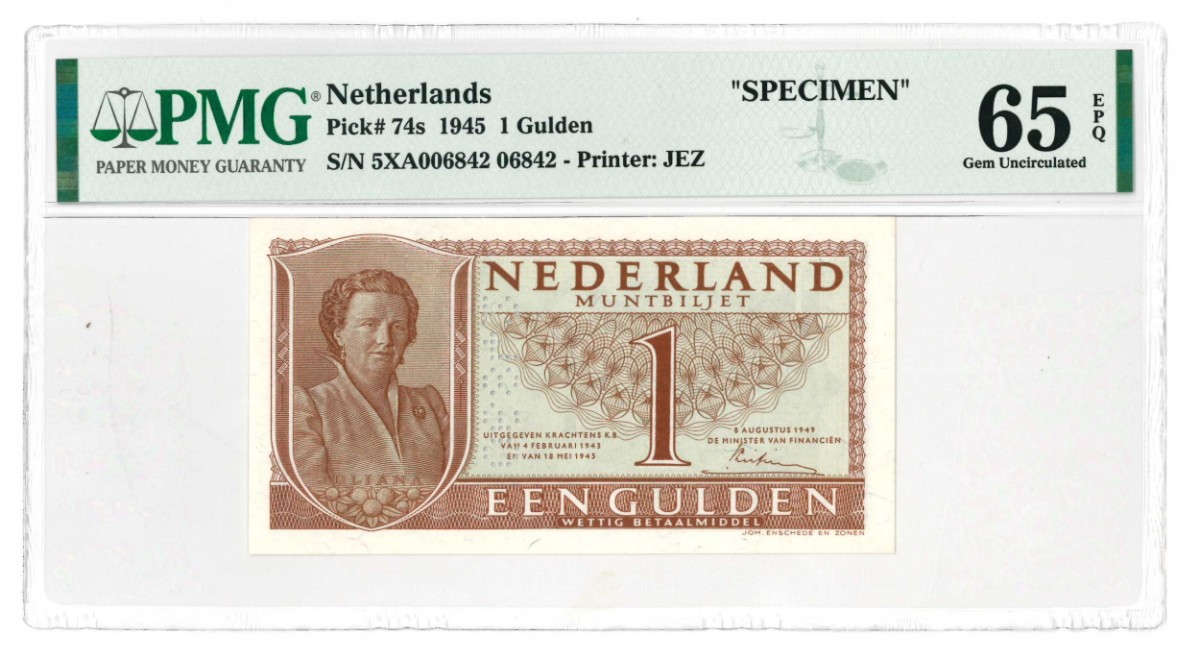 Nederland 1 gulden Muntbiljet Type 1949 Juliana - UNC