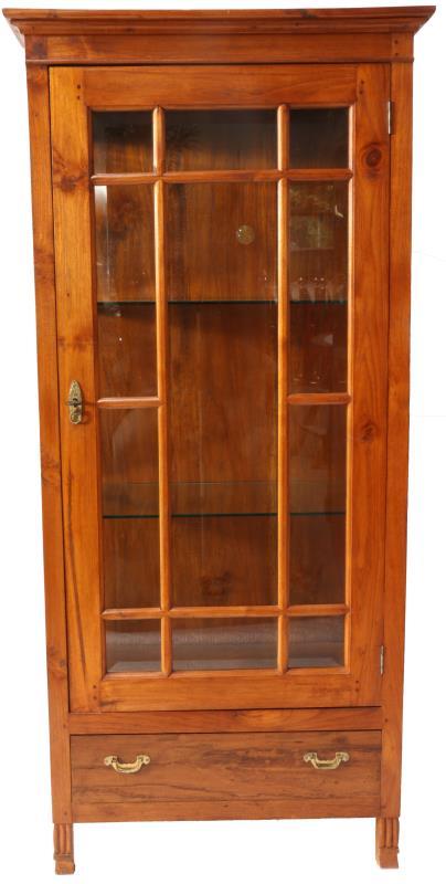Vitrine kast met lade.