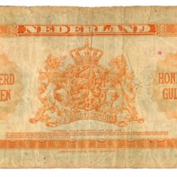 Nederland 100 gulden Muntbiljet Type 1943 Wilhelmina - Fraai