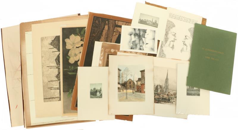 Groot lot gravures.