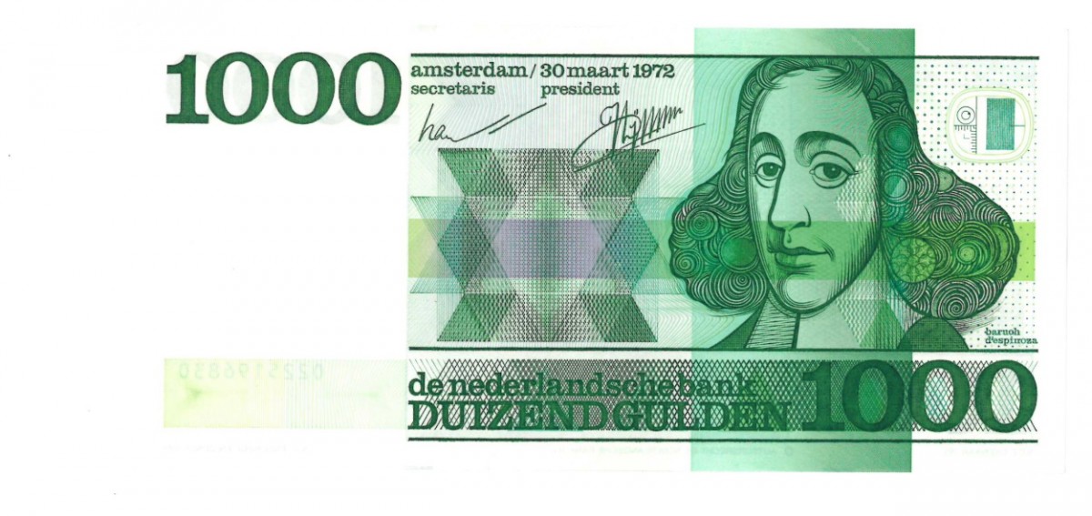 Nederland 1000 gulden bankbiljet Type 1972 Spinoza -UNC