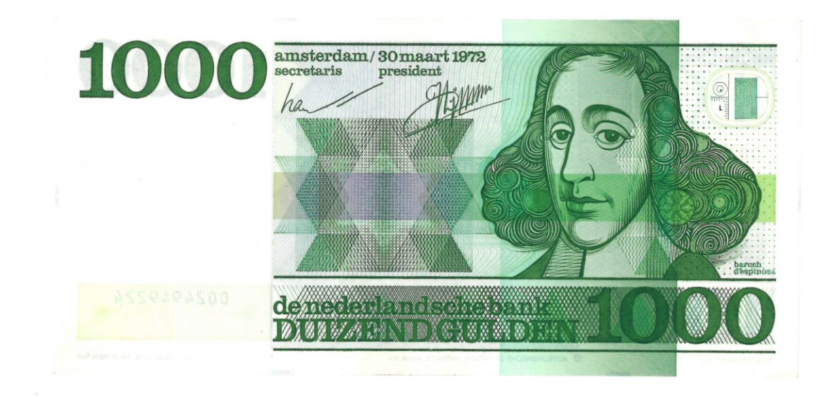 Nederland 1000 gulden bankbiljet Type 1972 Spinoza - UNC