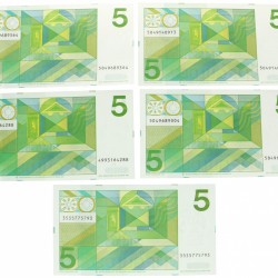 Nederland 5x 5 gulden Bankbiljet Type 1973 Vondel II - UNC