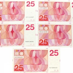 Nederland 5x 25 gulden Bankbiljet Type 1971 Sweelinck - UNC
