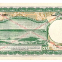 Nederland 20 gulden Specimen Type 1945 Stadhouder Willem III - Prachtig +