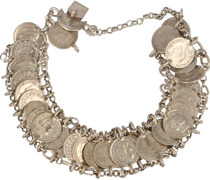 5 cent armband geschakeld Willem III.