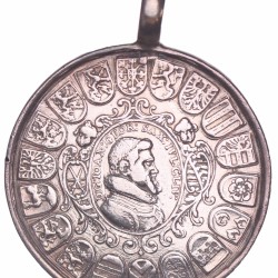 N.D. (1619). German states. Saxony. Johann Georg I. Silver medal.