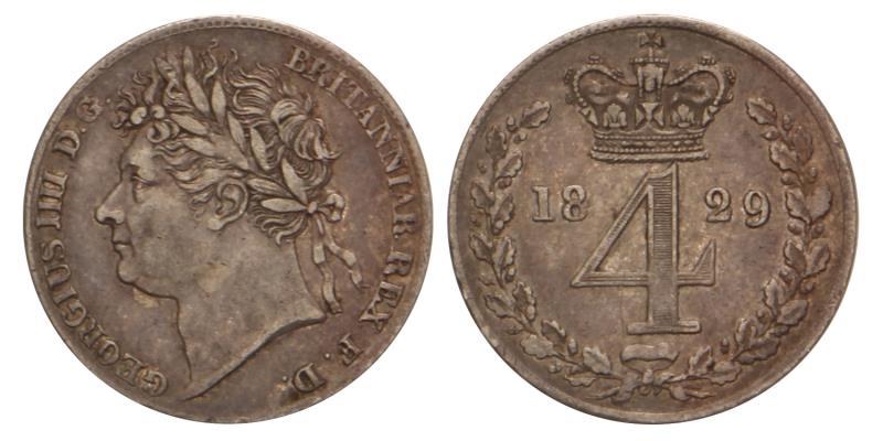 Great Britain. George IIII. 4 Pence. 1829.