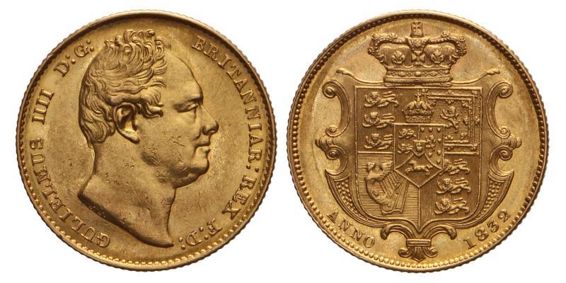 Great Britain. William IIII. Sovereign. 1832.