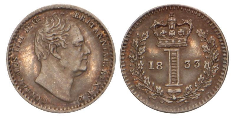 Great Britain. William IIII. Silver Penny. 1833.