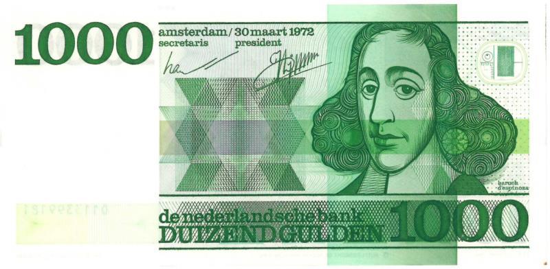 Nederland. 1000 gulden. Bankbiljet. Type 1972. Spinoza - UNC.