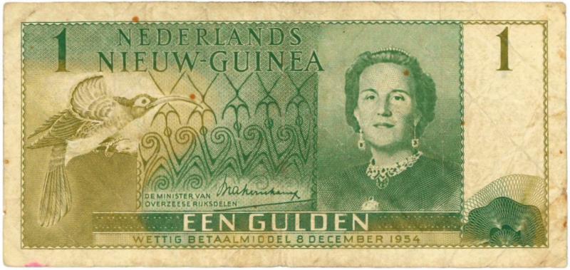 Nieuw-Guinea. 1 gulden. Bankbiljet. Type 1954. - Fraai -.