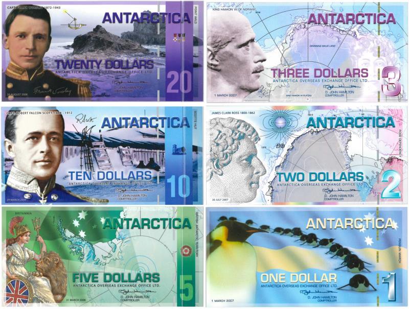 Antarctica. Bankbiljet. - UNC.