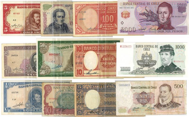 Chile. Bankbiljet. - F-UNC.