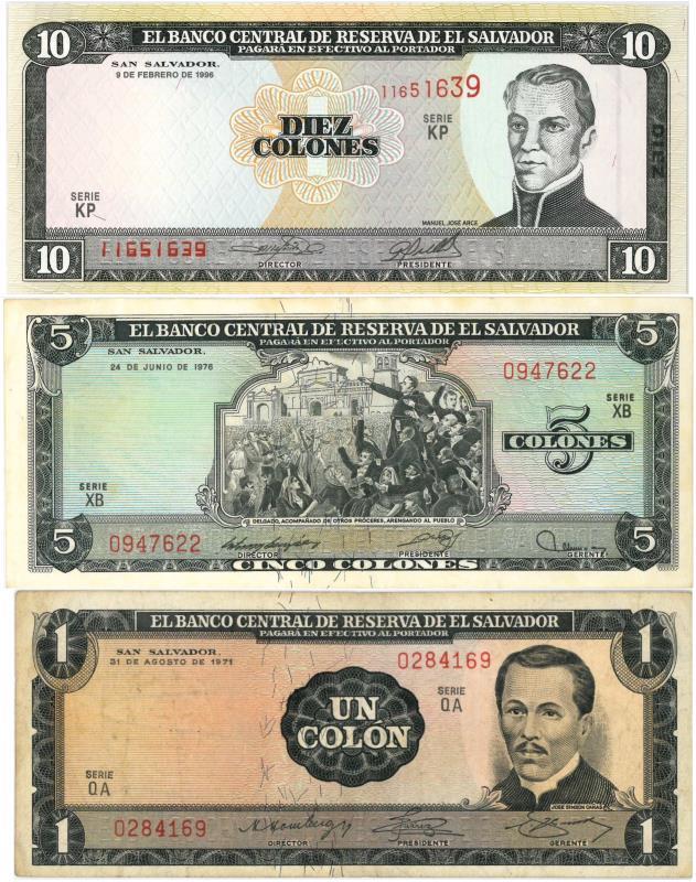 El Salvador. Bankbiljet. - VF-UNC.
