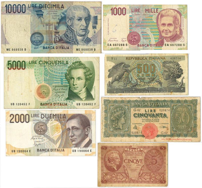 Italië. Bankbiljet. - VF.