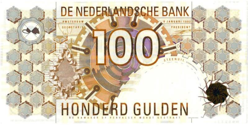 Nederland. 100 gulden. Bankbiljet. Type 1992. Steenuil - Zeer Fraai / Prachtig.