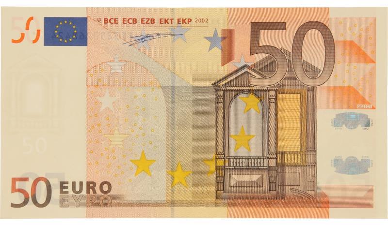 Nederland. 50 euro. Bankbiljet/misdruk. Type 2002. - Zeer Fraai / Prachtig.