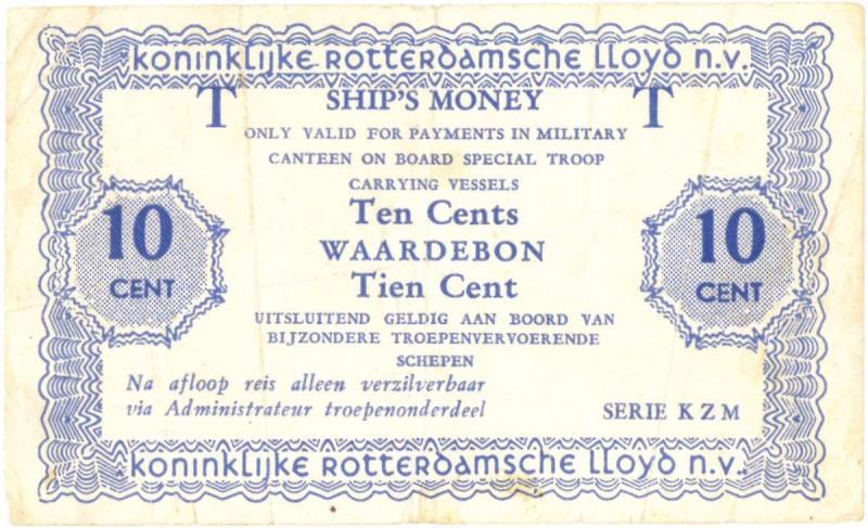 Nederland. 10 cent. Waardebon. Type 1947. - Zeer Fraai.