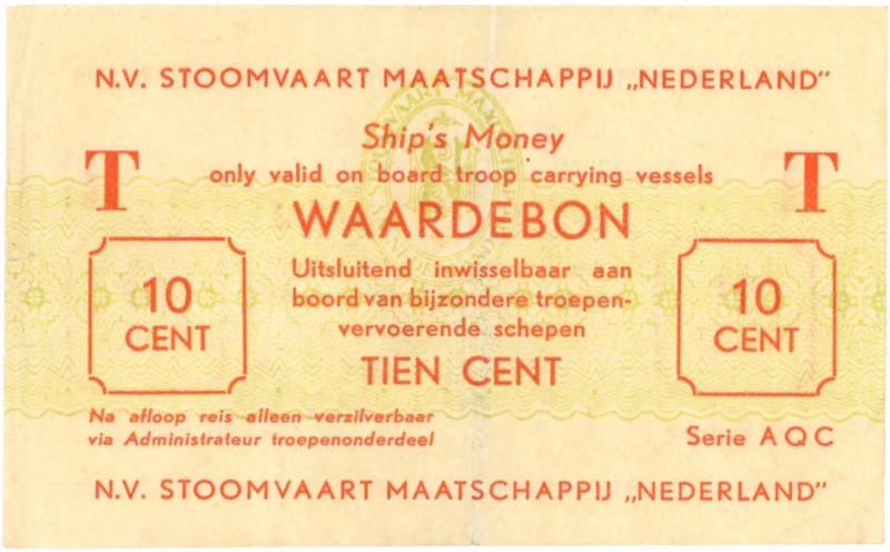 Nederland. 10 cent. Waardebon. Type 1947. - Fraai / Zeer Fraai.