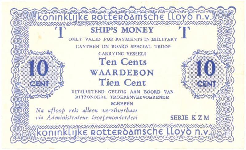 Nederland. 10 cent. Waardebon. Type 1949. - Zeer Fraai.