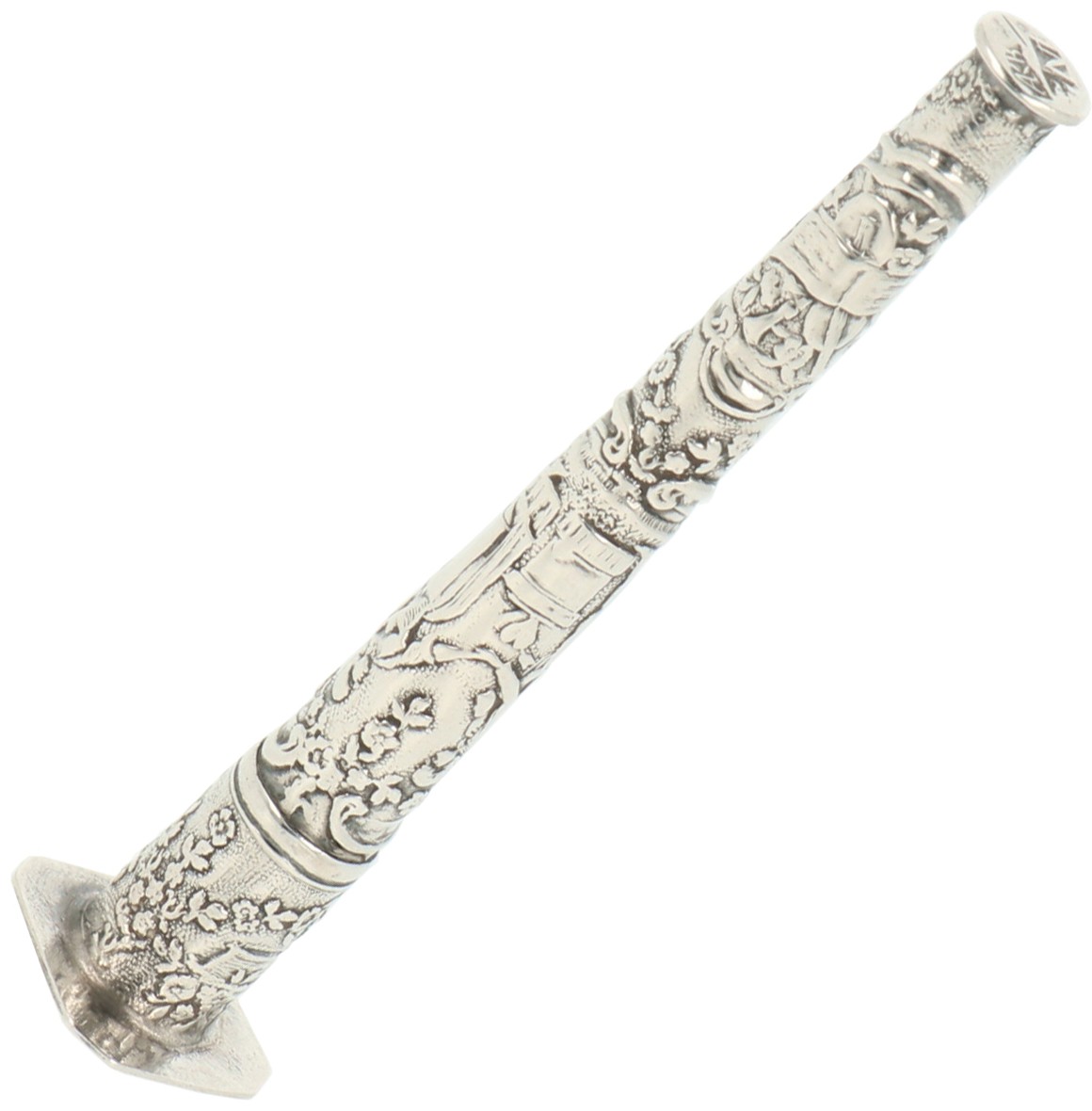 Naaldenkoker zilver.