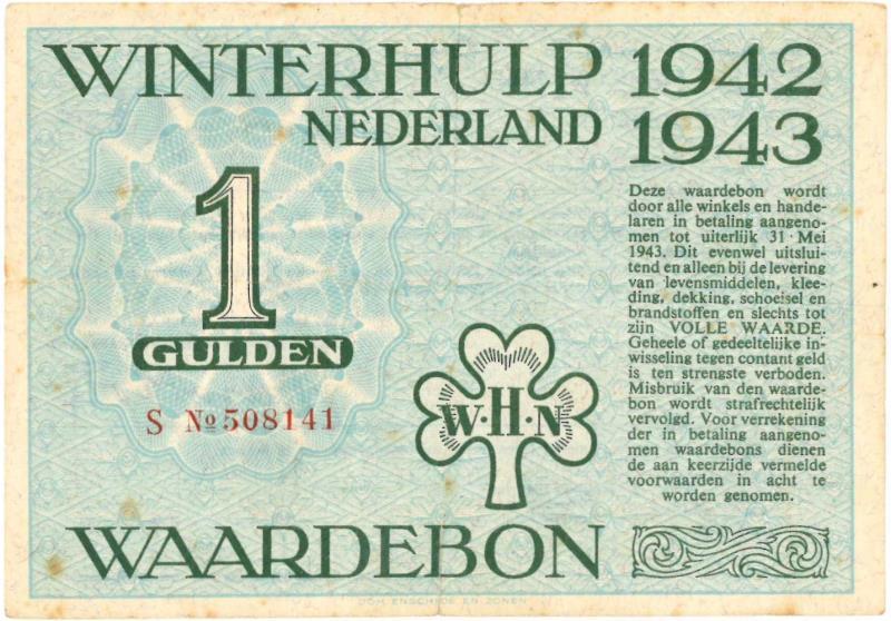 Nederland. 1 gulden. Rotterdam. Type 1941/42. - Zeer Fraai.