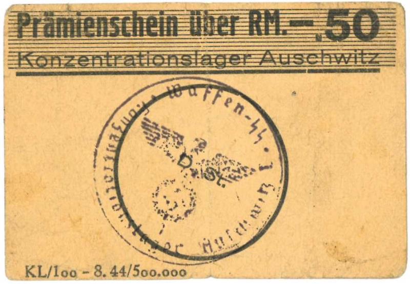 Duitsland. RM.50. Waardebon. - Zeer Fraai +.