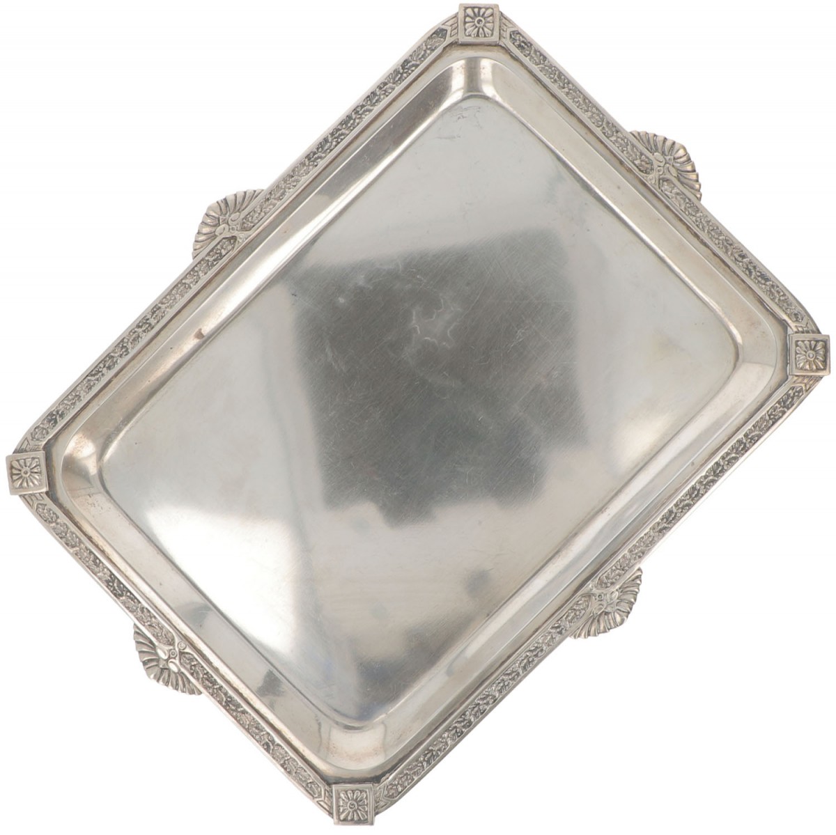 Dienblad zilver.