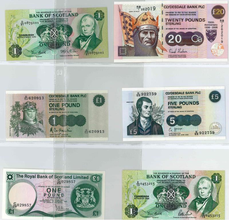 Schotland. Bankbiljet. - XF / UNC.