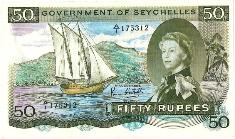 Seychelles. Bankbiljet. Type 1973. - XF.