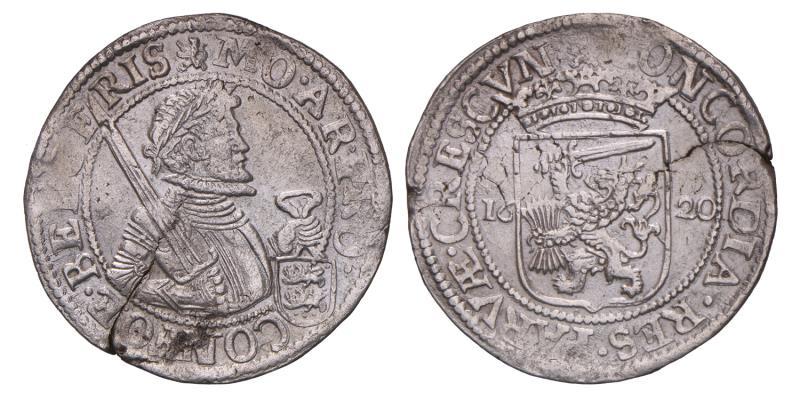 Nederlandse rijksdaalder Friesland 1620. Zeer Fraai +.
