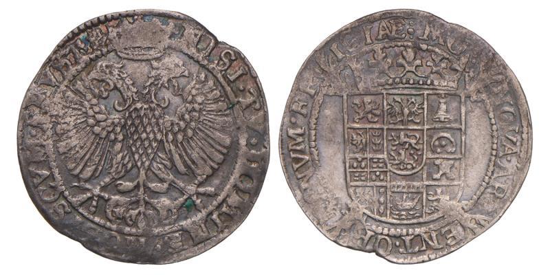 Arendschelling van 6 stuiver Friesland Z.J. (1615-1621). Zeer Fraai.