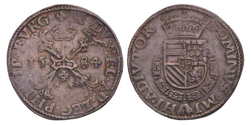 Bourgondische kruisdaalder Gelderland 1584. Zeer Fraai / Prachtig.