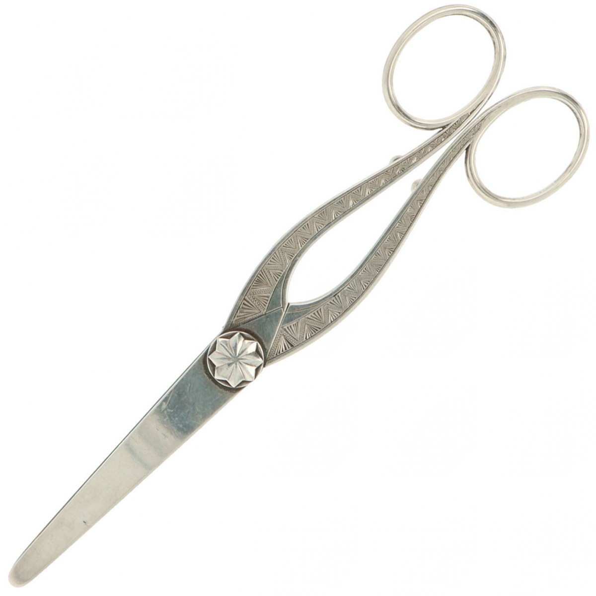 Druivenschaar zilver.