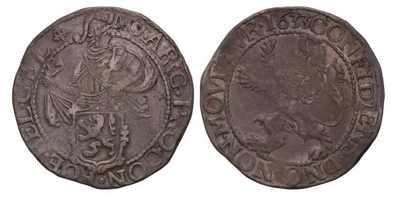 Leeuwendaalder Gelderland 1633. Fraai / Zeer Fraai.