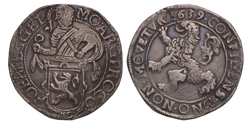 Leeuwendaalder Gelderland 1639. Zeer Fraai +.