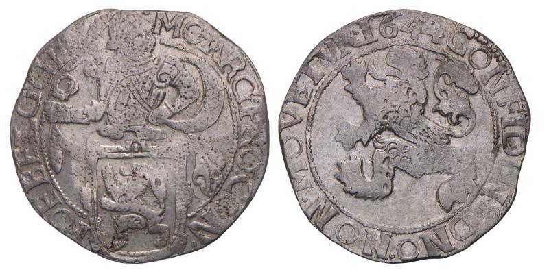 Leeuwendaalder Gelderland 1644. Fraai +.