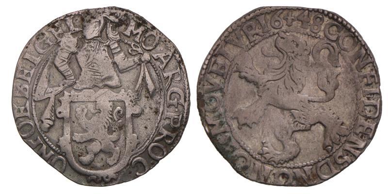 Leeuwendaalder Gelderland 1648. Zeer Fraai.