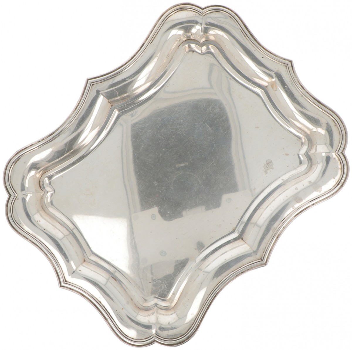 Dienblad zilver.