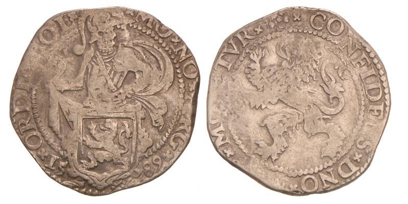 Halve leeuwendaalder Holland 1589. Fraai -.