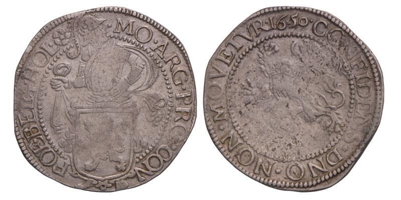 Leeuwendaalder Holland 1650 / 1649. Zeer Fraai.