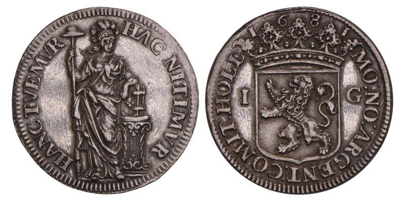 1 gulden Holland 1681. Prachtig -.